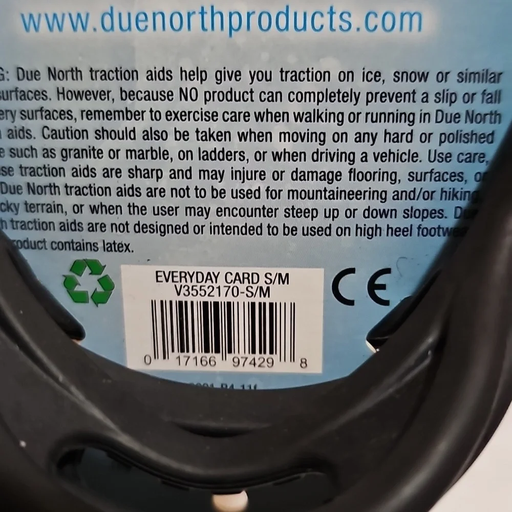 DueNorth Everyday Traction Aids Ice and Snow Size Small/Medium New - Picture 13 of 13